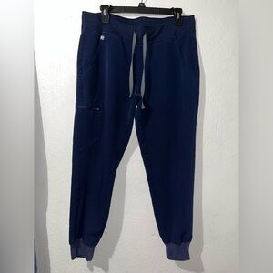 Figs Zamora Jogger Blue Scrub Pants Technical Collection, Pockets, Women’s Sz M